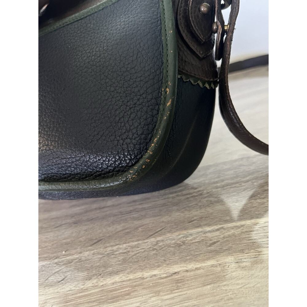 Vintage Dooney & Bourke Teton Collection All-Weather Leather saddle bag Brown - Picture 3 of 11